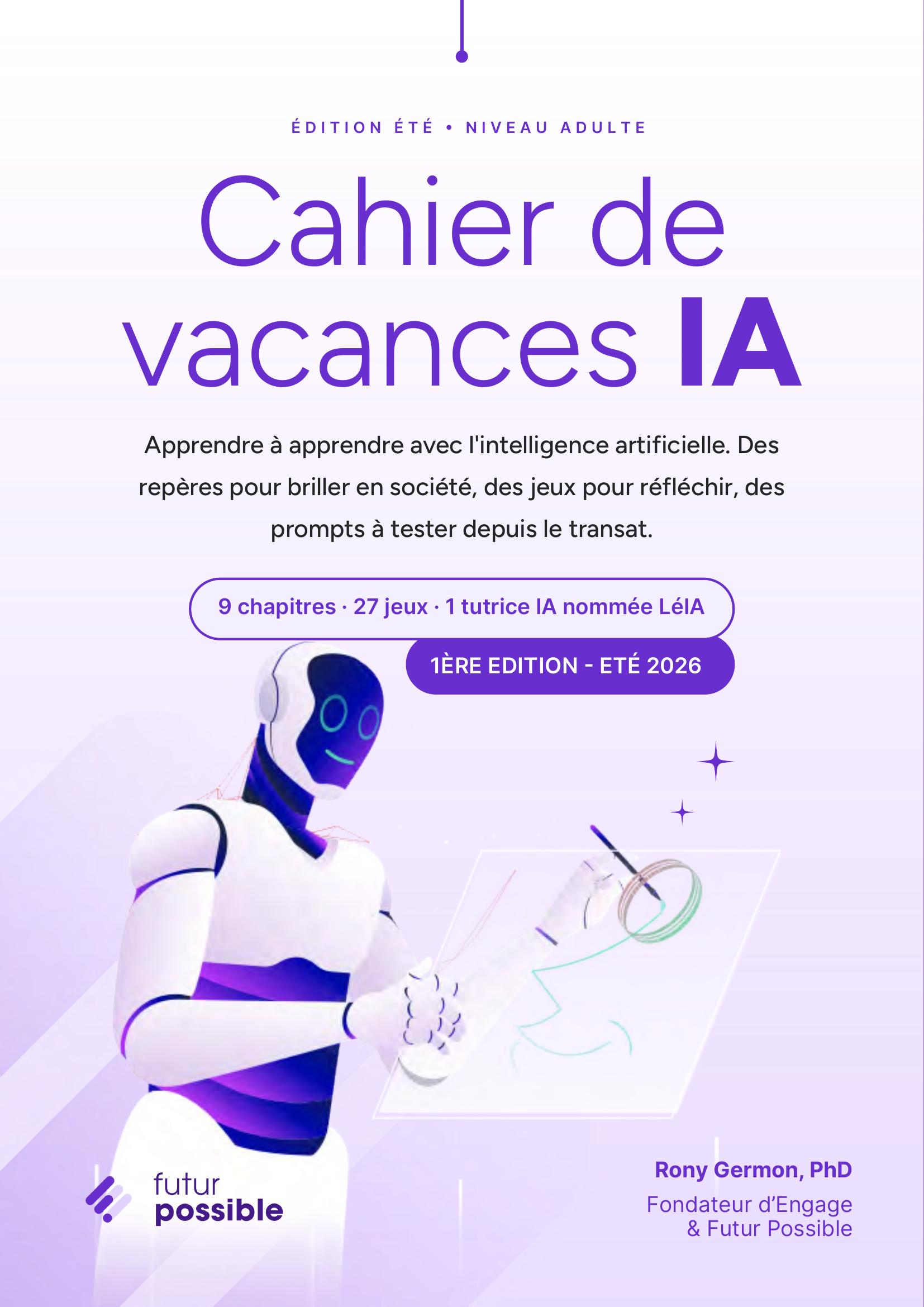 Couverture du Cahier de vacances de l'IA — Futur Possible